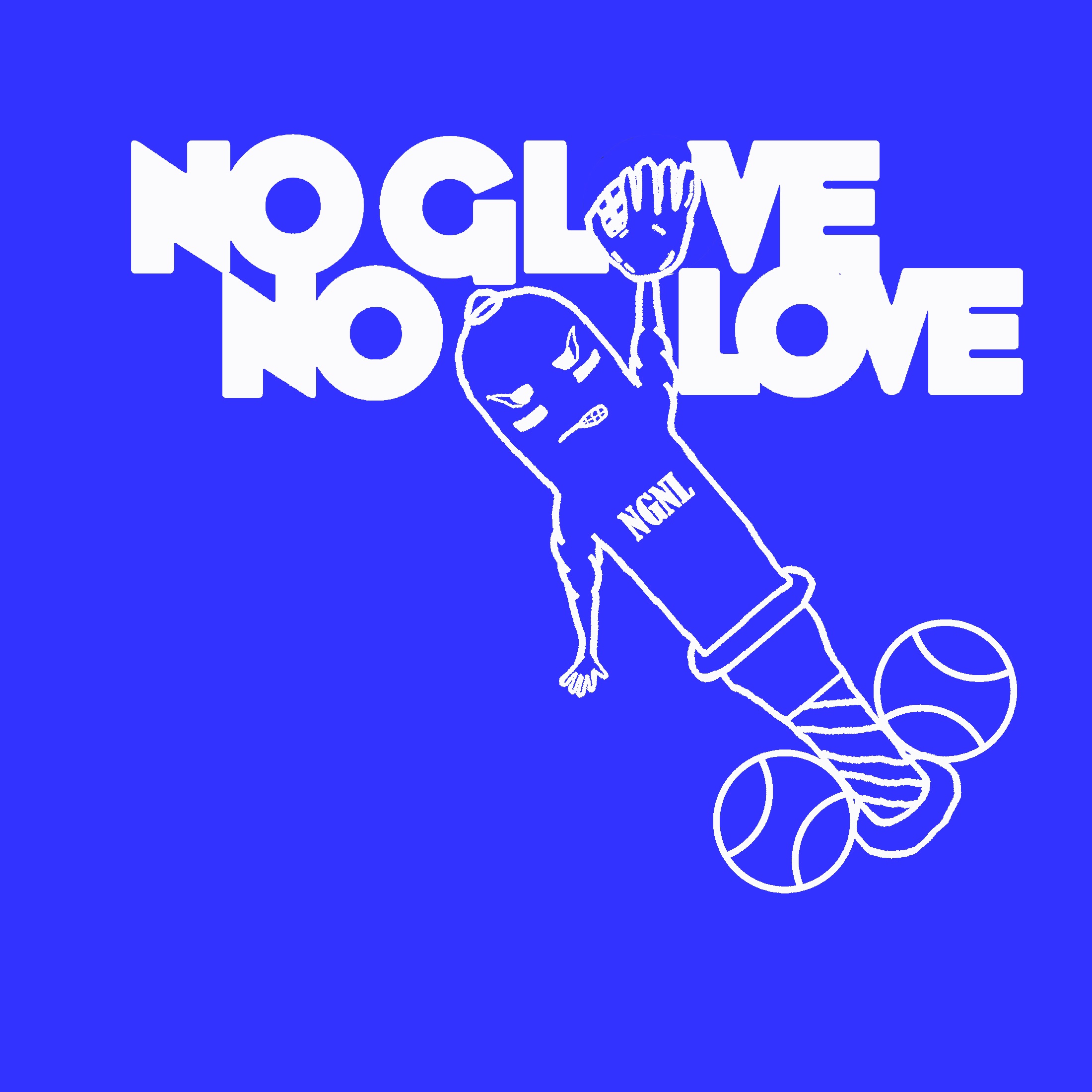 The precursor to MidWest Shock, No Glove, No Love was the first softball team I designed a logo for